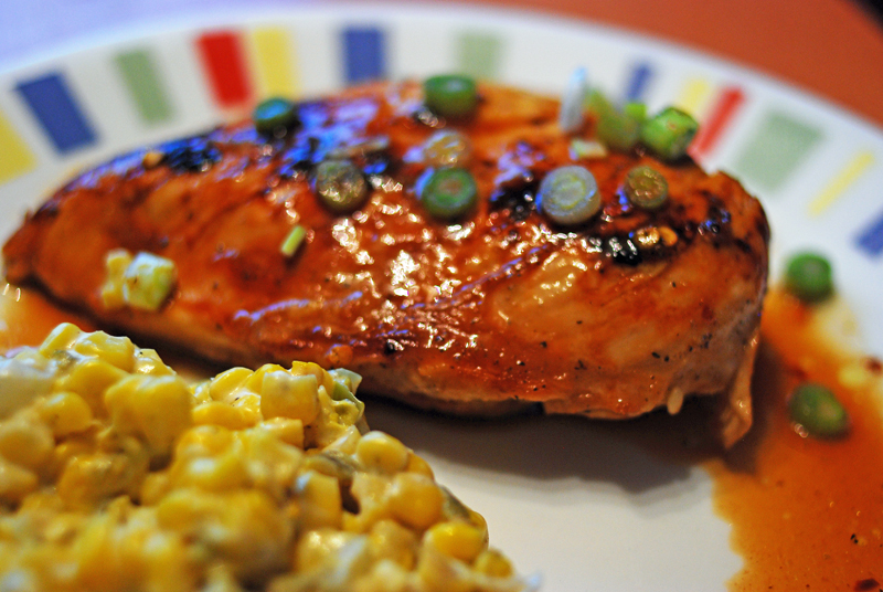 Citrus Asian Chicken and Southwestern Creamed Corn