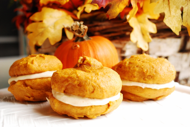 Justin, Abbie and Pumpkin Whoopee Pies