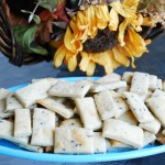 Parmesan Black Pepper and Sesame Seed Crackers