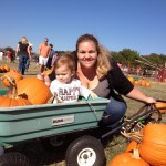 Kaison and Jeni at the Pumpkin Patch October 2012